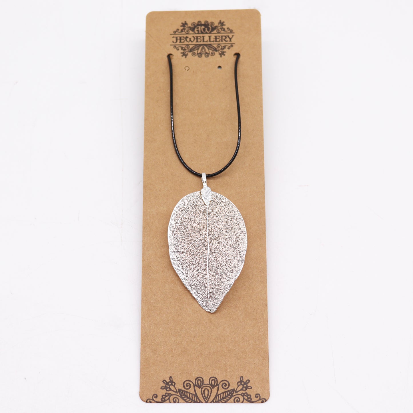 Halskette - Blatt der Tapferkeit - Silber