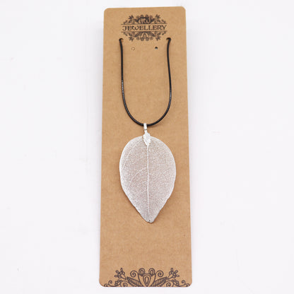 Collar Hoja en Plata