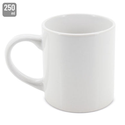 Mug Sublimación Cerámica 250 ml Blanco con Caja