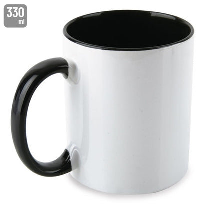 Taza Sublimación Interior Negro