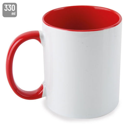 Taza Sublimación Interior Rojo