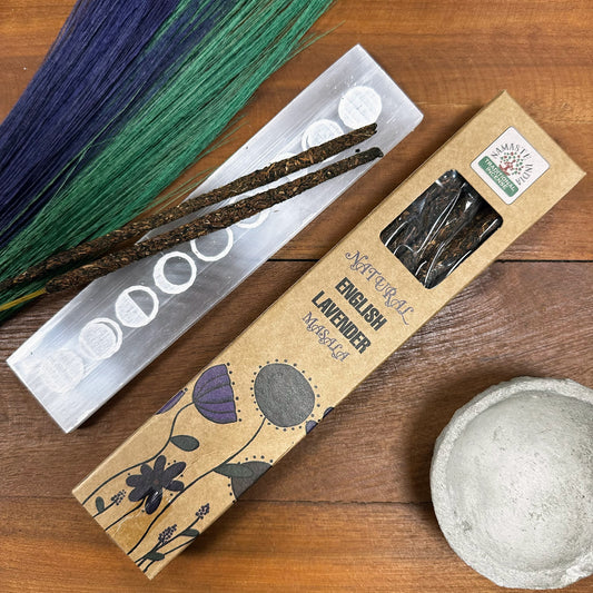 Natürliches botanisches Masala-Räucherwerk – Englischer Lavendel