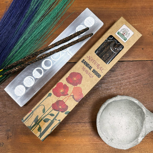 Natürliches botanisches Masala-Räucherwerk – Sandelholz