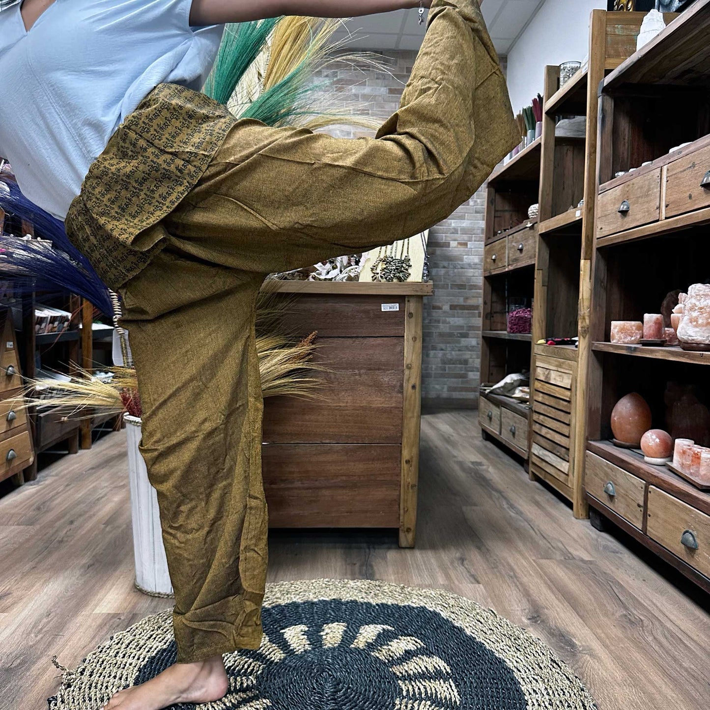 Yogahosen und Festivals - Thai Fisherman's Mandala Mantra in Orange