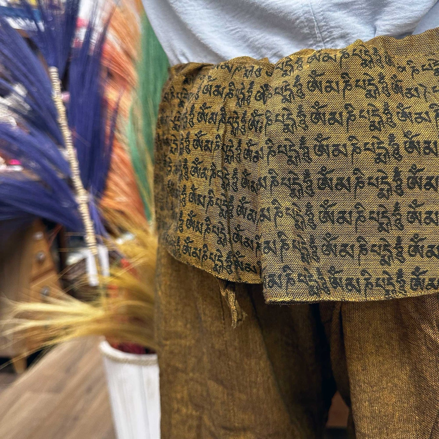 Yogahosen und Festivals - Thai Fisherman's Mandala Mantra in Orange