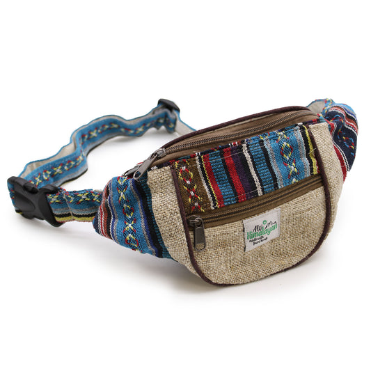 Gürteltasche - Zufälliges Hanf- und Baumwolldesign