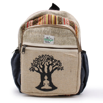 Kleiner Hanfrucksack - Bohdi Tree Design