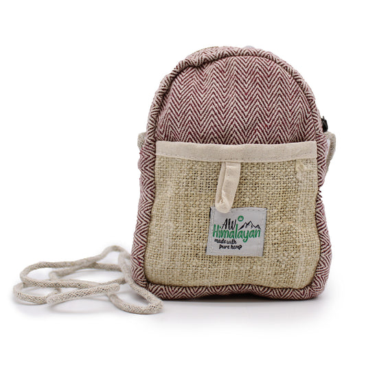 Hanf-Handytasche mit Seil - Zufällige Farbe