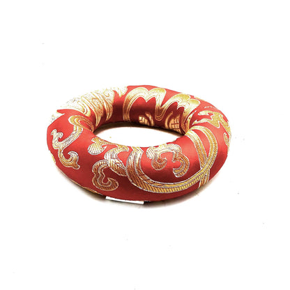 Coussin cerceau de 10 cm (pour bol chantant tibétain de 12 à 14 cm) - Rouge