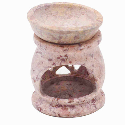 Petit brûle-parfum en pierre ollaire 8 cm - Pentagone Trois Lunes