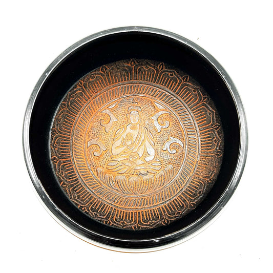 Tibetische Klangschale - Ton Om Buddha - 16cm