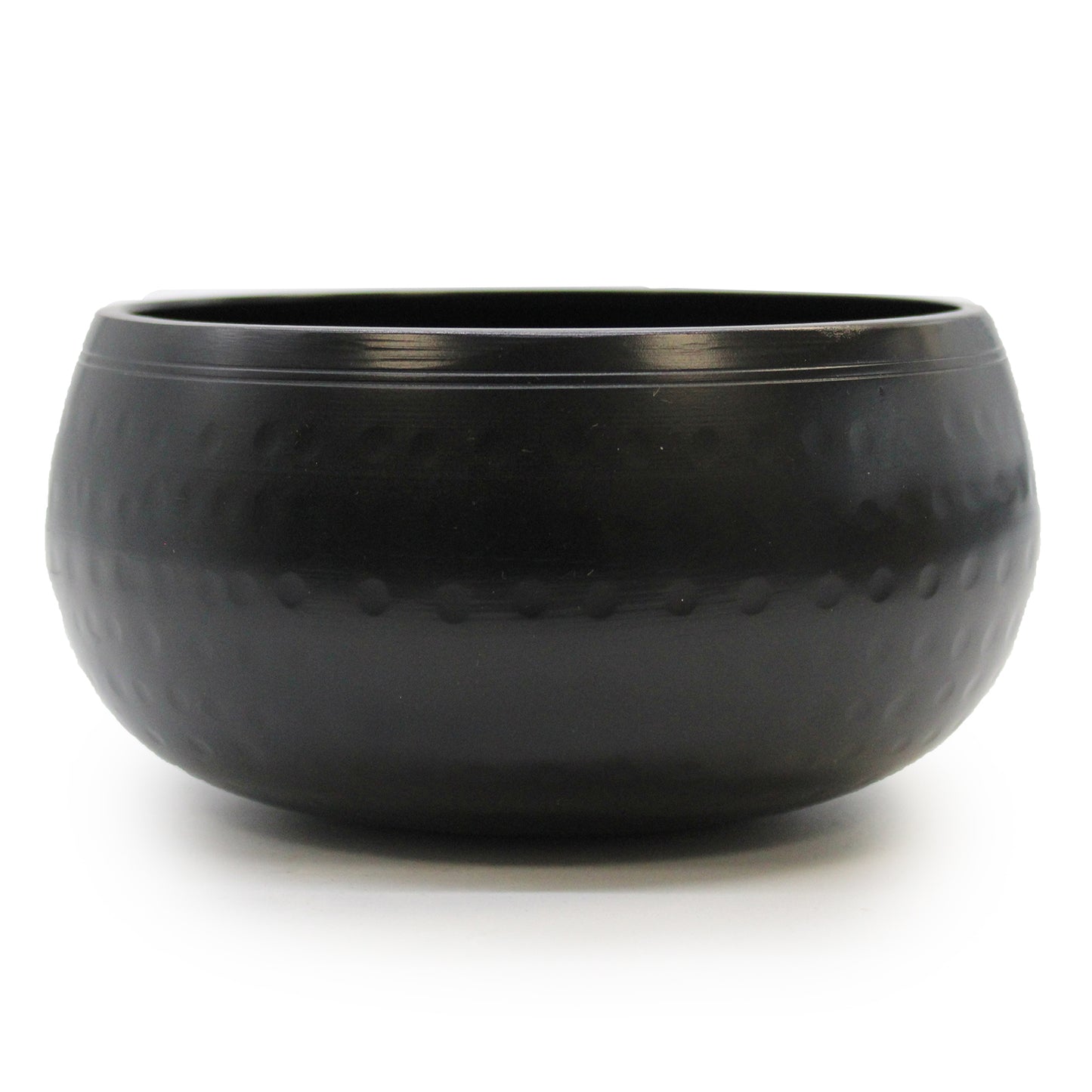 Schwarze, geschlagene mittelgroße Schüssel – 15 cm