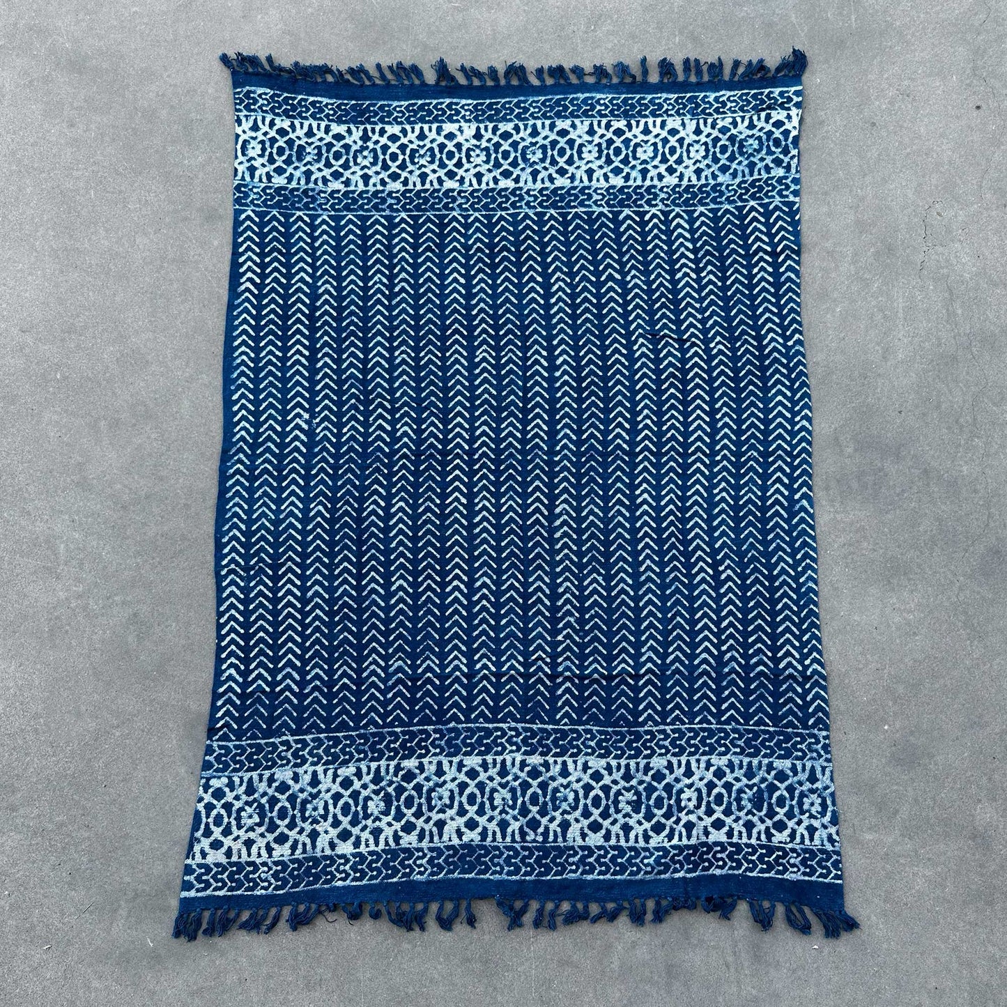 Handgemachte Indigodecke - 170x120cm - Seedha Arrows