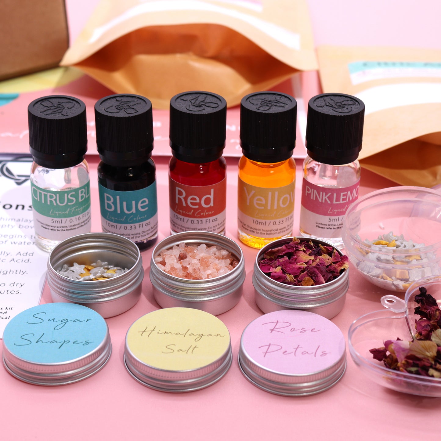 Badebomben-Set: Pink Lemonade und Citrus Burst