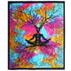 Colcha Doble de Algodón + Tapiz de Pared - Yoga Tree
