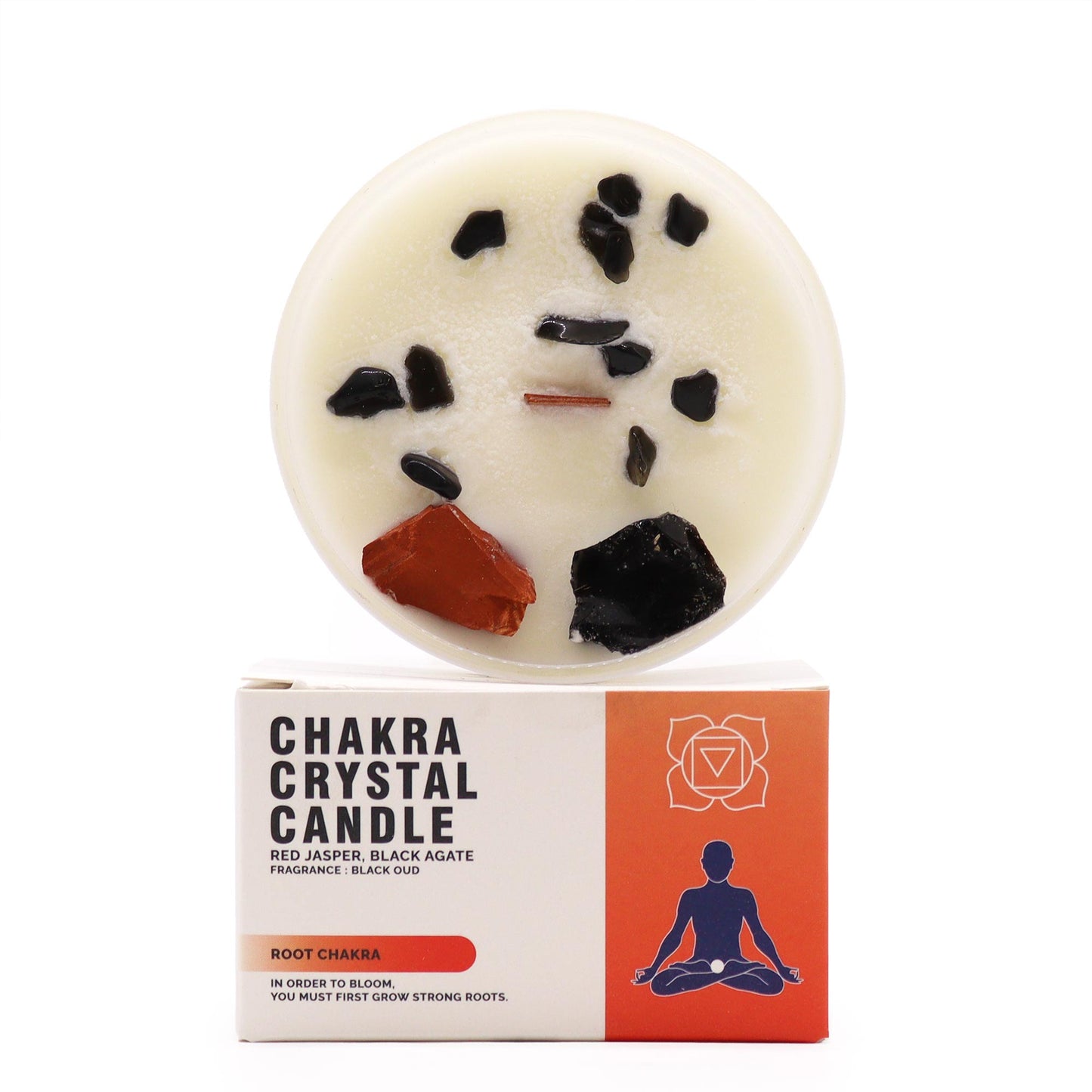 Chakra-Kristallkerzen - Wurzelchakra