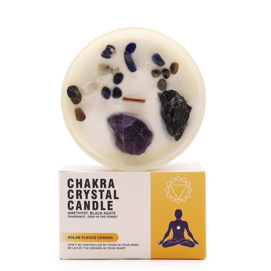 Chakra-Kristallkerzen - Solarplexus-Chakra