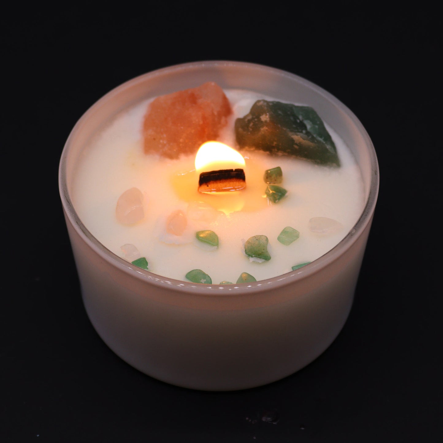 Chakra-Kristallkerzen - Herzchakra