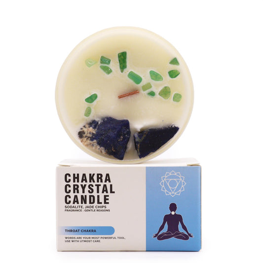 Chakra-Kristallkerzen - Halschakra