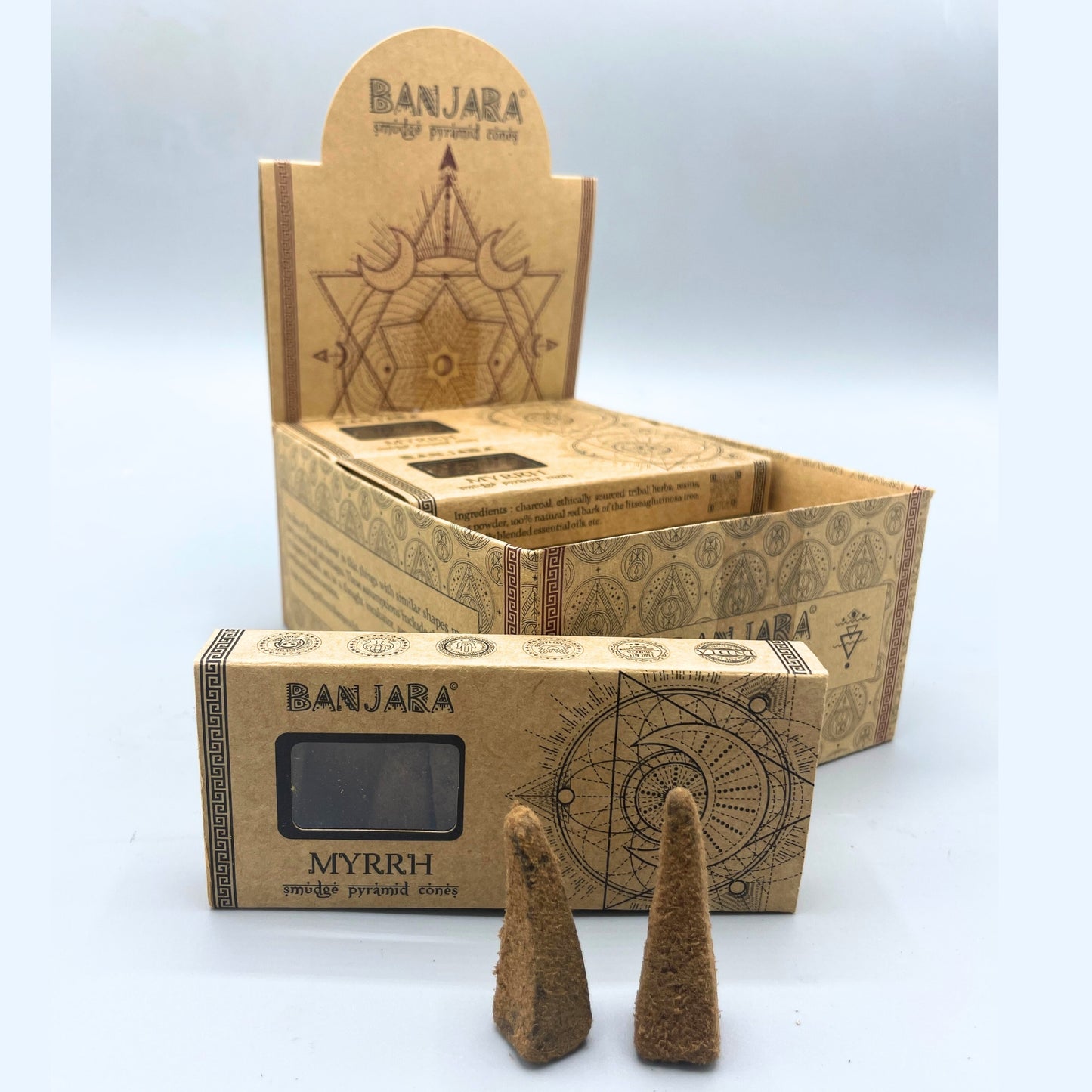 Conos piramidales Banjara Smudge -  Mirra