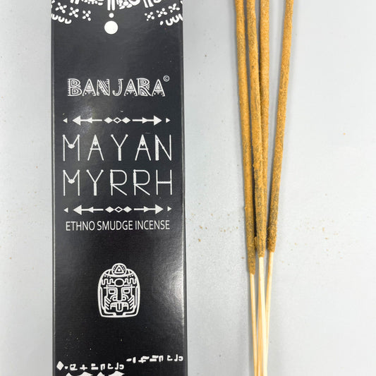 Banjara Tribal Smudge Räucherstäbchen - Maya-Myrrhe