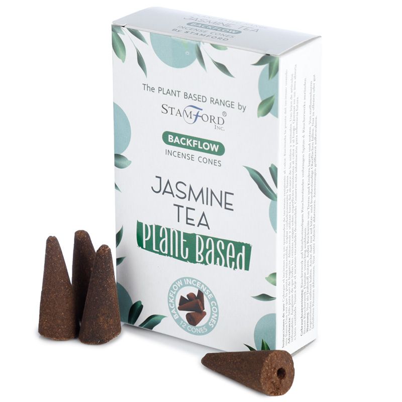Kräuter-Rückfluss-Räucherkegel - Jasmintee