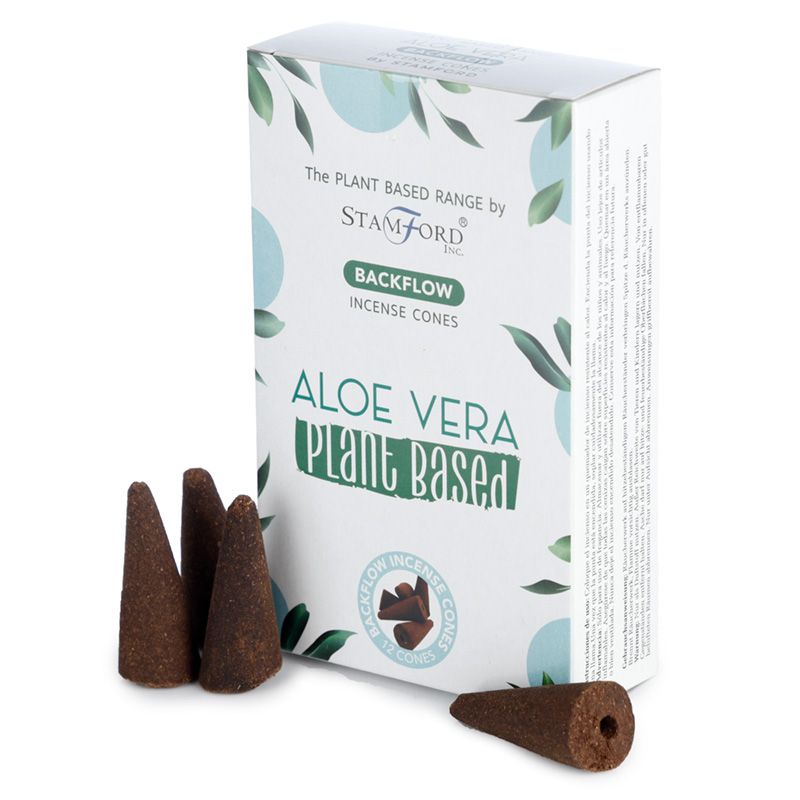 Kräuter-Rückfluss-Räucherkegel – Aloe Vera