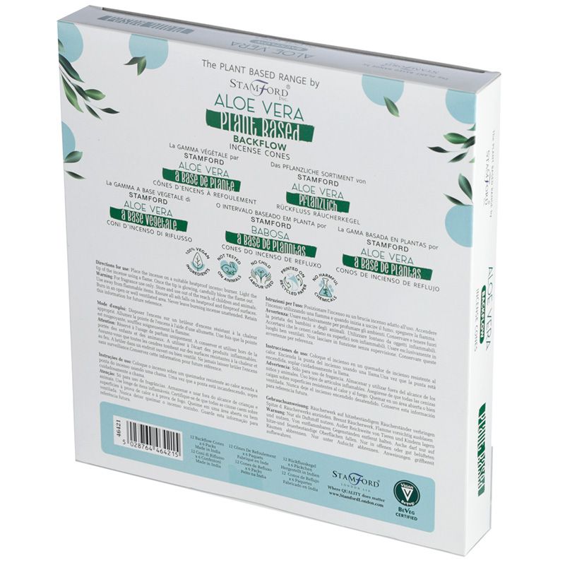 Kräuter-Rückfluss-Räucherkegel – Aloe Vera