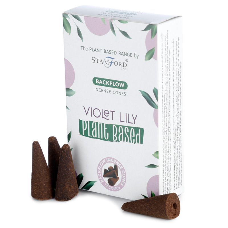 Kräuter-Rückfluss-Räucherkegel - Violette Lilie