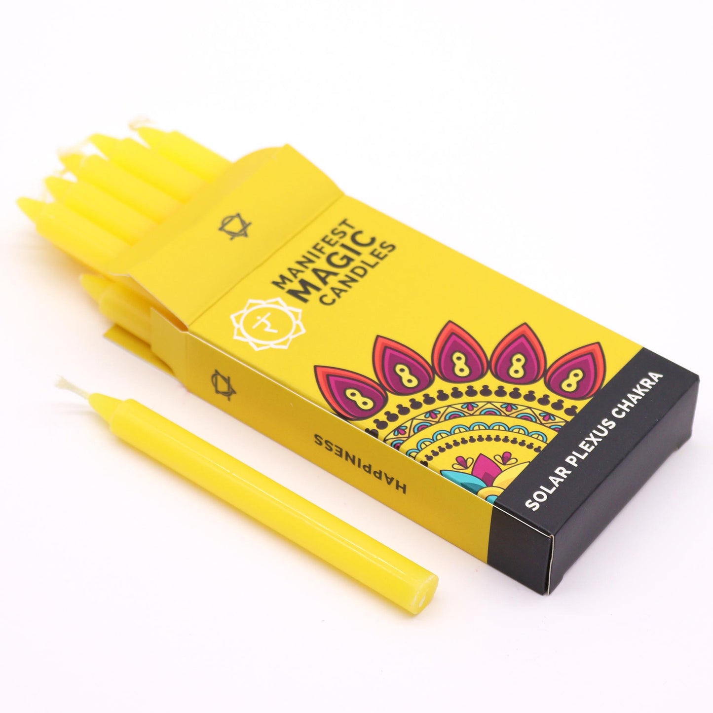 Manifest Magic Candles (12er-Pack) - Gelb - Solarplexus-Chakra