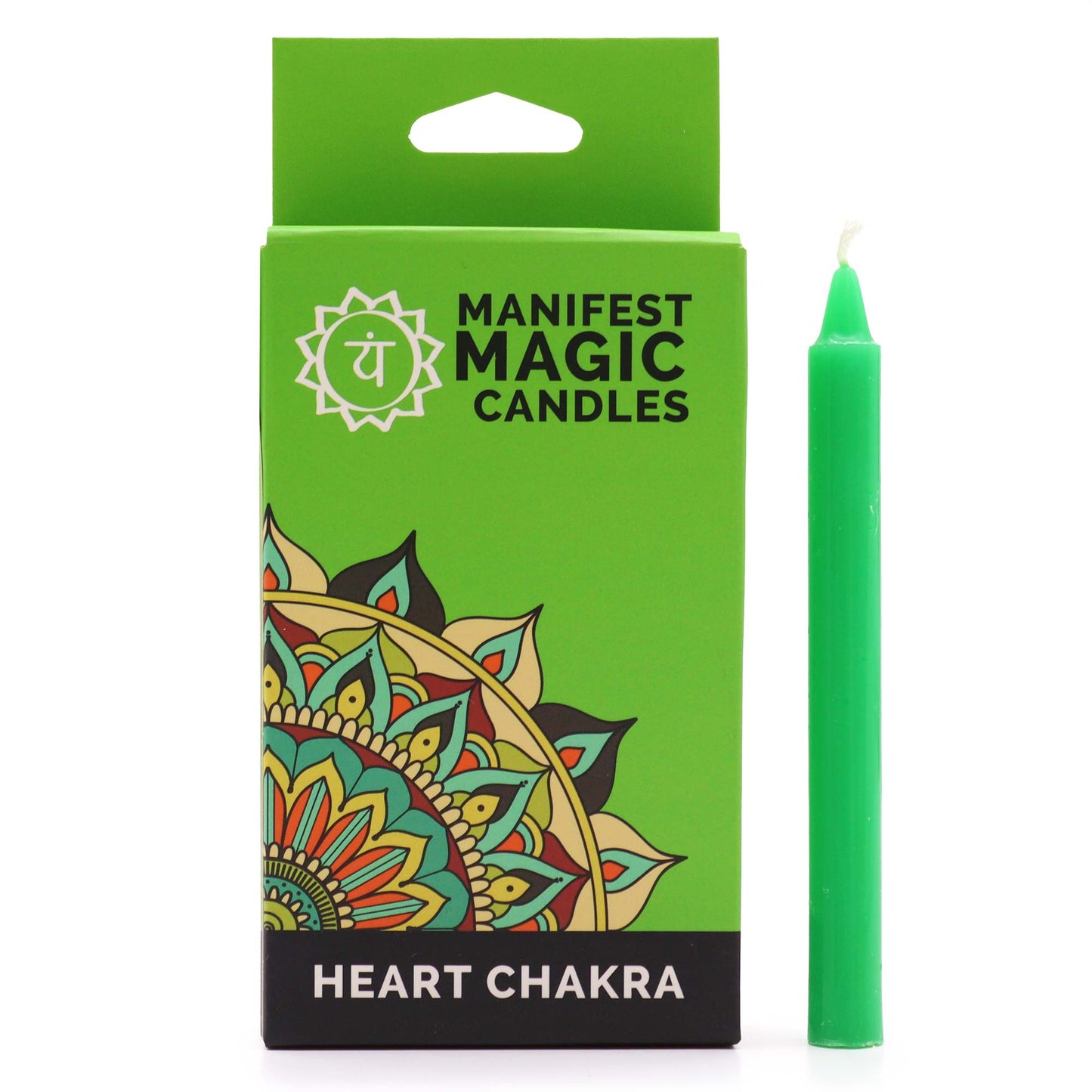 Manifest Magic Candles (12er-Pack) - Grün - Herzchakra