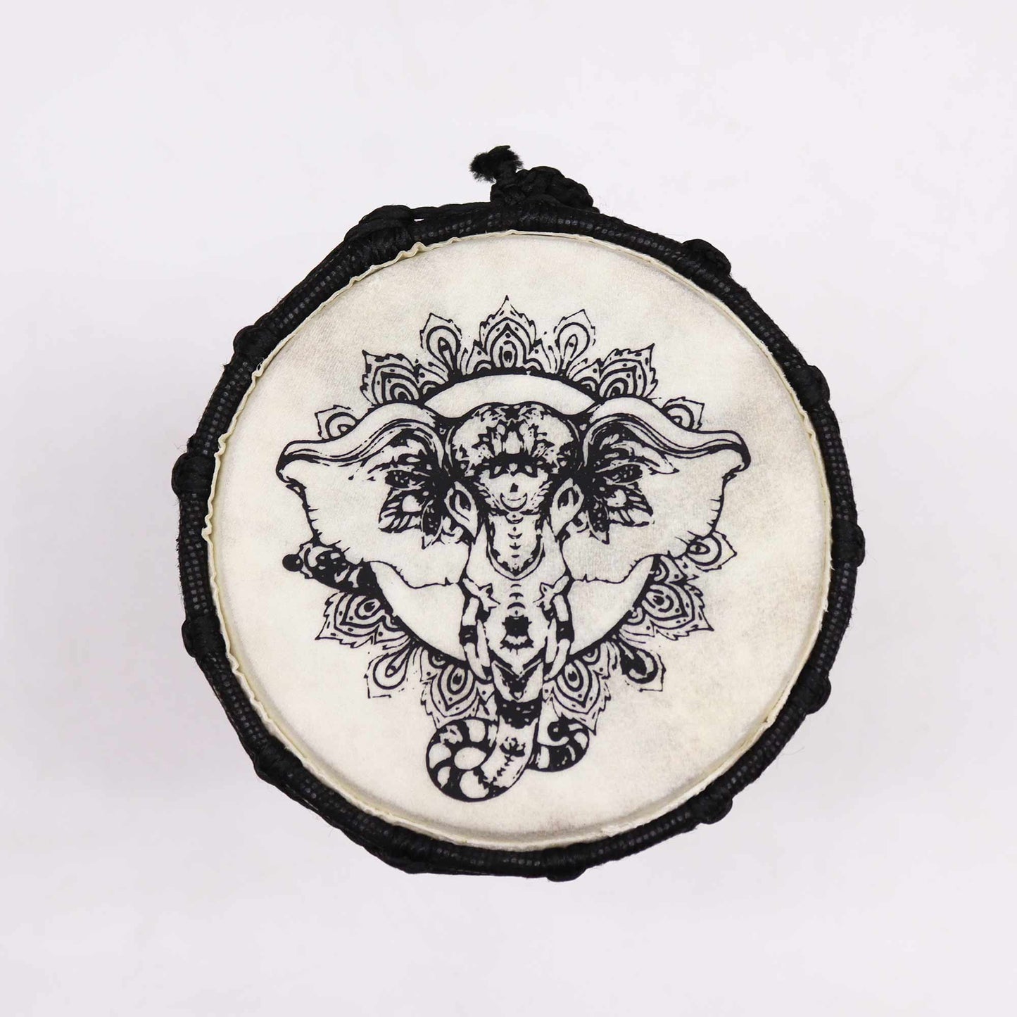 Handgefertigte Djembe-Trommel mit breiter Oberseite – 20 cm