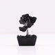 Mini árbol de piedras preciosas sobre base de orgonita - Ágata negra (15 piedras)