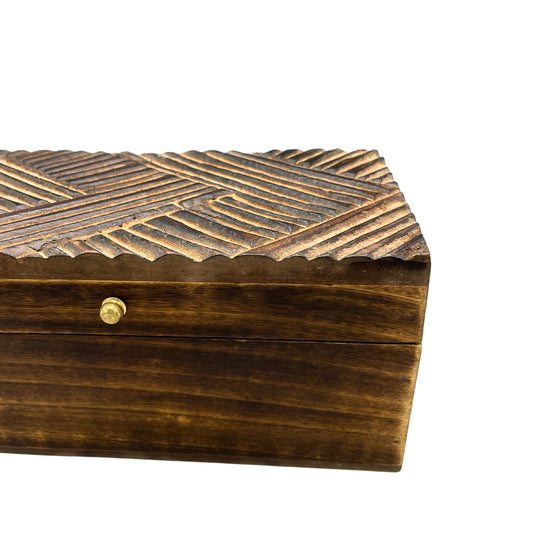 Vintage Deco - Mehrzweckbox - 22x12x10cm - Antike Linien