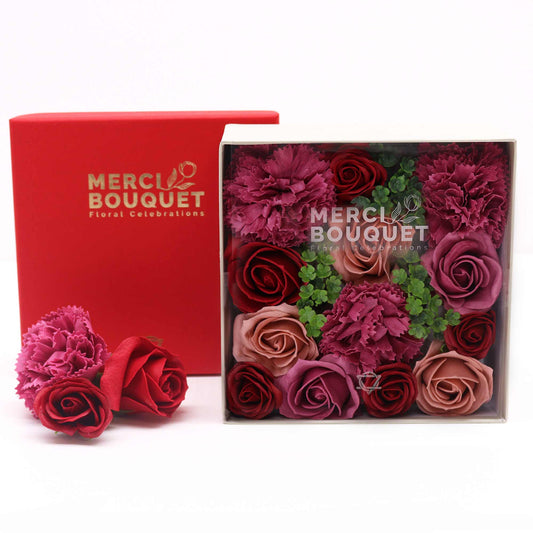 Quadratische Box - Vintage Rosen