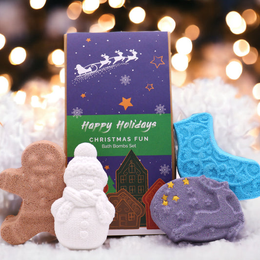 Weihnachtsspaß-Badebomben-Geschenkpackung