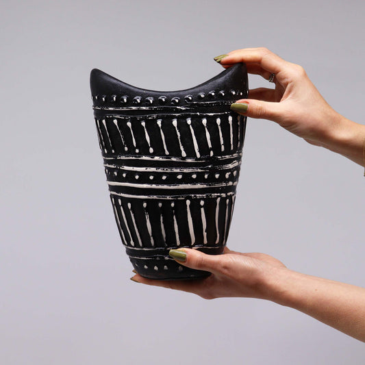 Swirl Vase - Schokolade