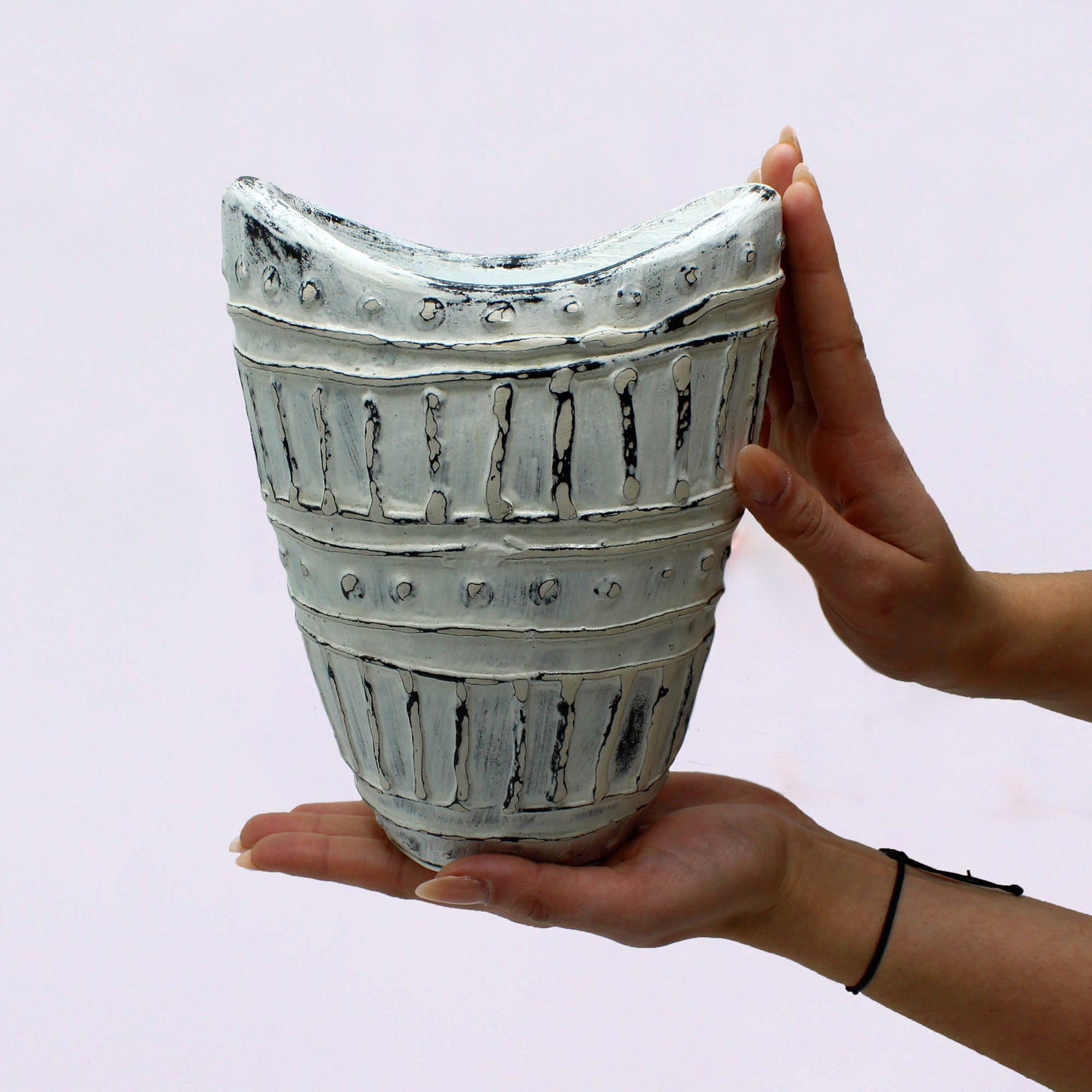 Weithalsvase - Creme 22cm