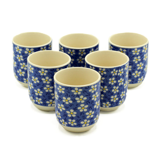 6 x Tazas de te - Azul Margarita