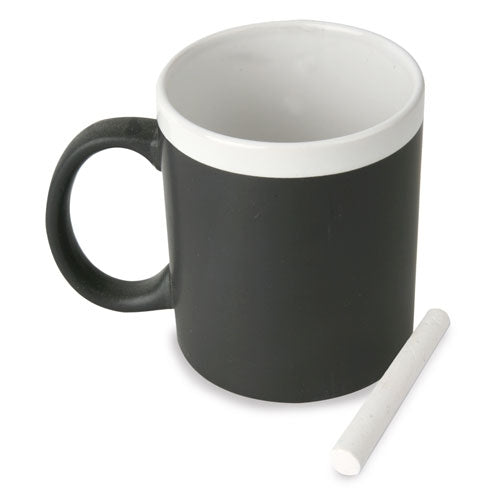 Tasse en céramique blanche en ardoise