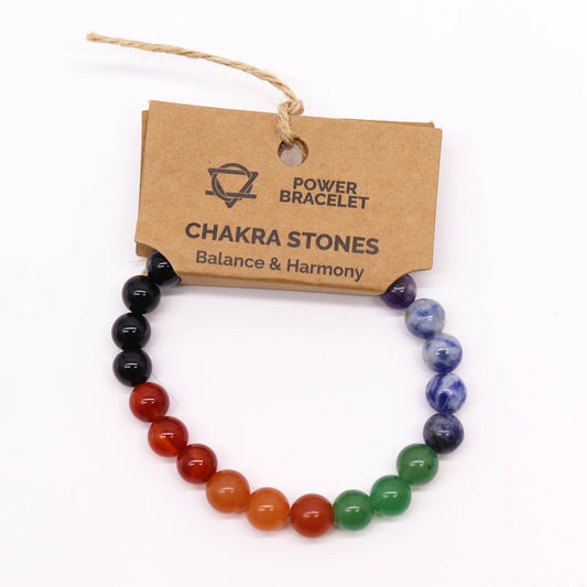 Kraftarmband - Chakra-Steine