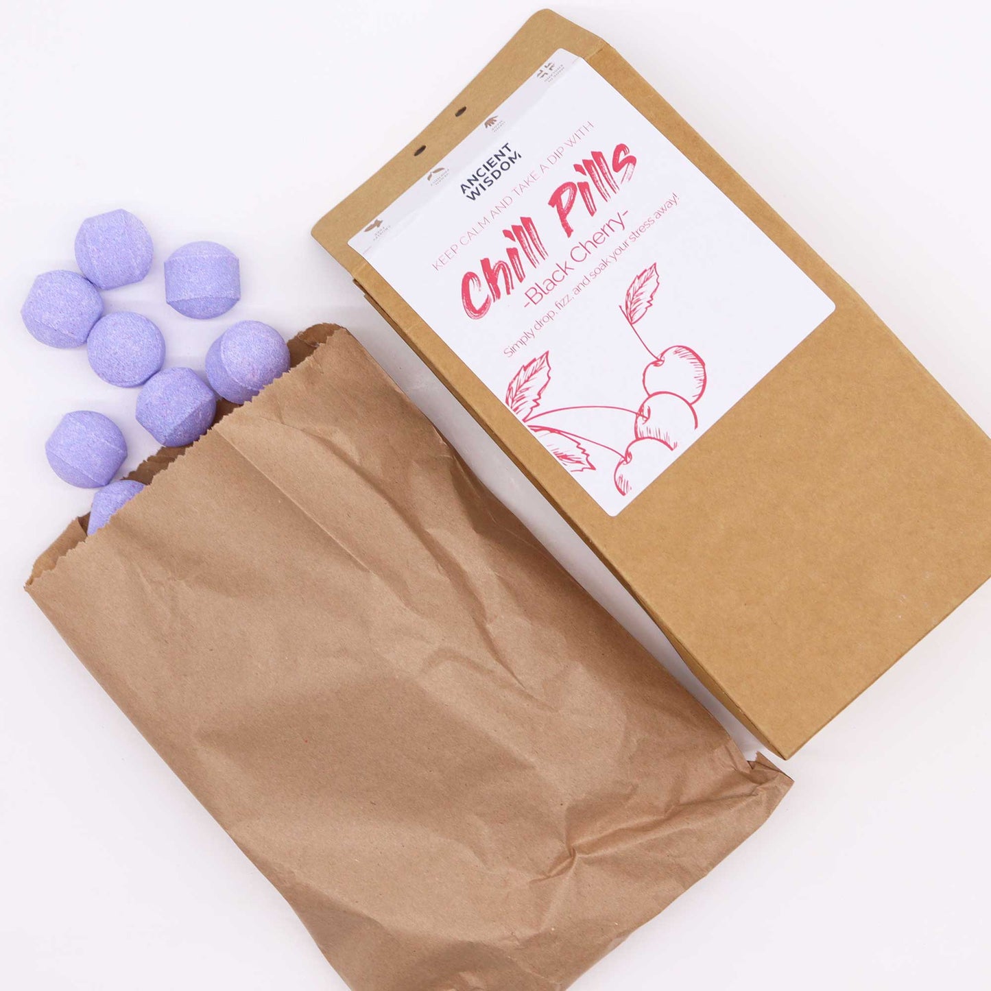 Chill Pills 350g Geschenkpackung - Schwarze Kirsche