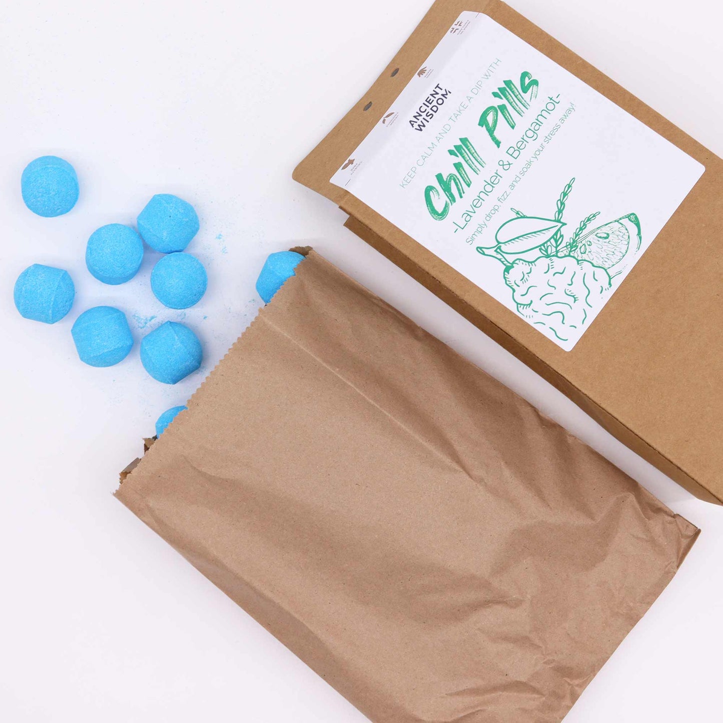 Chill Pills 350g Geschenkpackung - Lavendel &amp; Bergamotte