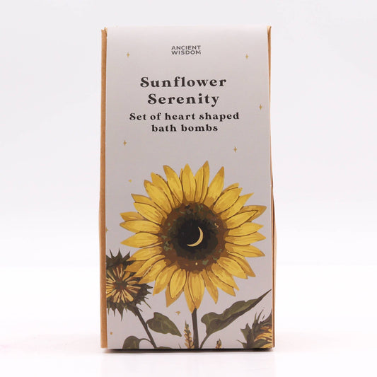 Herz-Sonnenblumen-Badebomben-Set