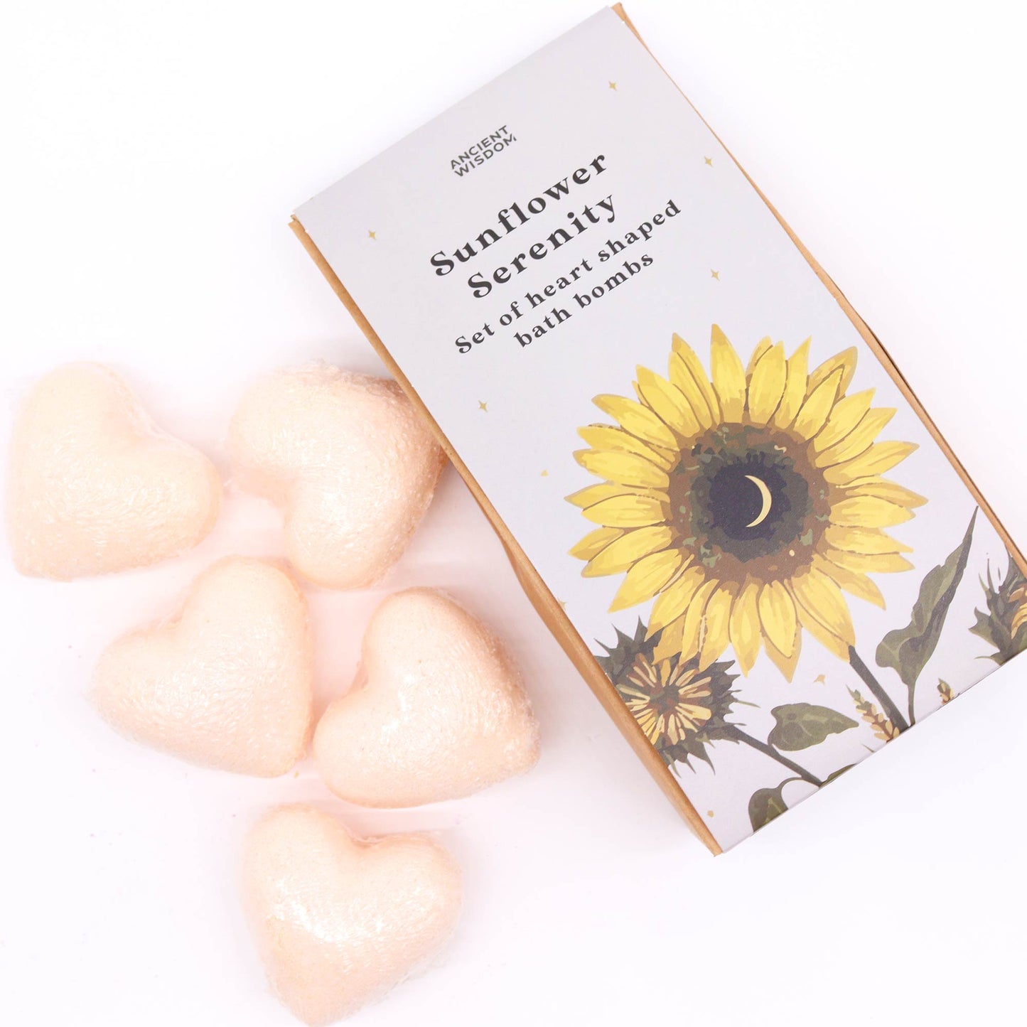Herz-Sonnenblumen-Badebomben-Set