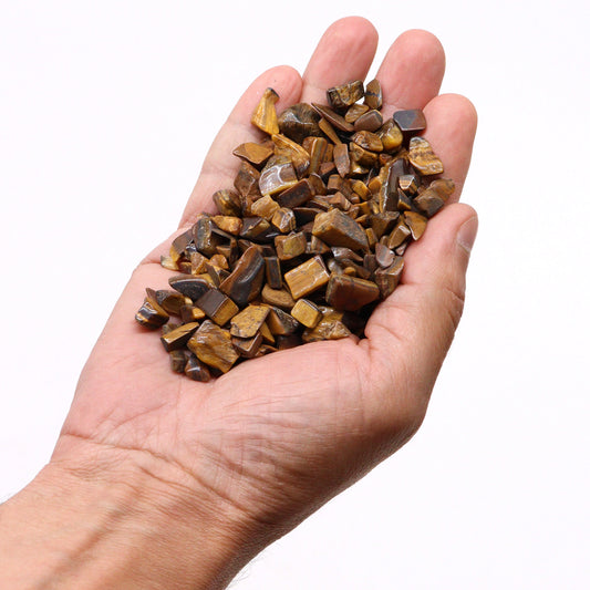 Tigerauge-Edelsteinsplitter, Großpackung – 1 kg