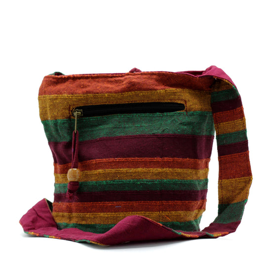 Nepal Messenger Bag - Mountain Trek Hellbraun &amp; Grün