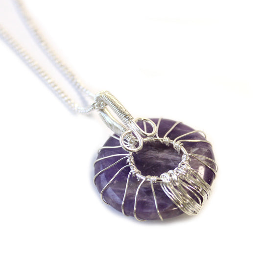 Lebensbaum Halskette - Amethyst