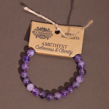 Brazalete de Energía Amatista 8mm