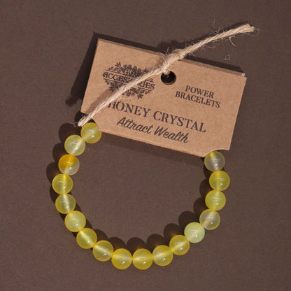 Brazalete de Energía Cristal de Miel 8mm